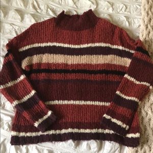 Rag Poets mock neck sweater